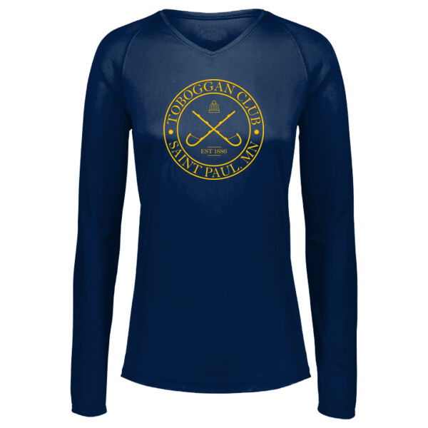Ladies Attain Wicking Long Sleeve Tee - Printed Logo Ladies Attain Wicking Long Sleeve Tee - Printed Logo Thumbnail